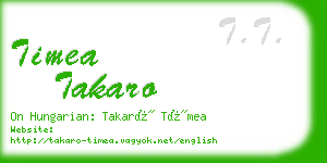 timea takaro business card